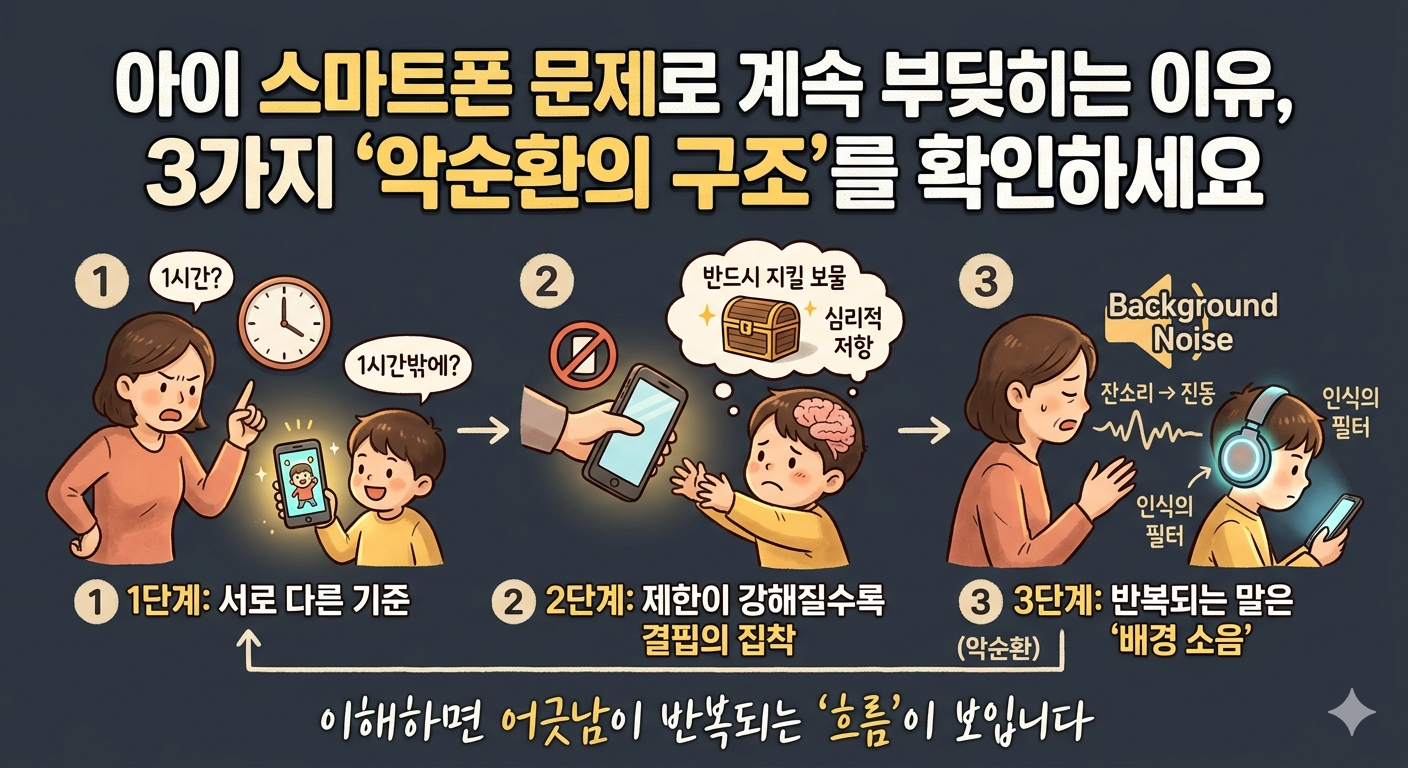 스마트폰 문제로 계속 부딪히는 이유 3가지 '악순환의 구조'